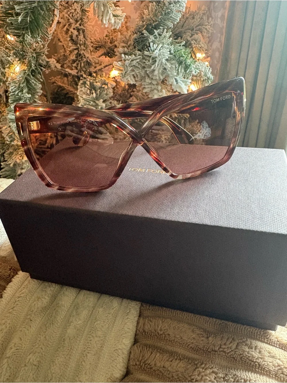 Tom Ford Fiore Women's Oversized Square Sunglasses -
